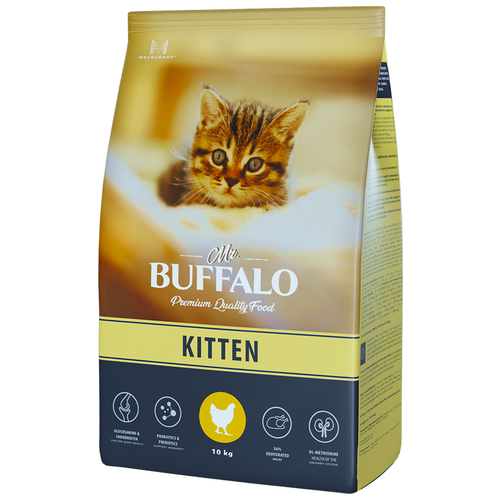 Корм для котят Mr.Buffalo KITTEN, курица (0.4 кг) (3 штуки)