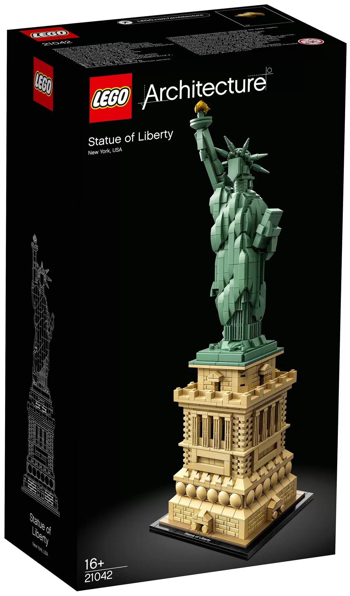 Конструктор LEGO Architecture Статуя Свободы, 1685 деталей (21042) - фото №10