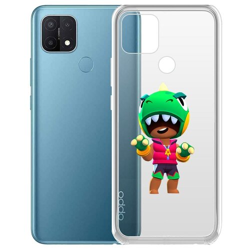 фото Чехол-накладка clear case brawl stars-дино леон для oppo a15 krutoff group