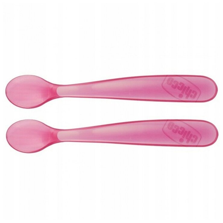 Набор ложек Chicco Softly Spoon розовый