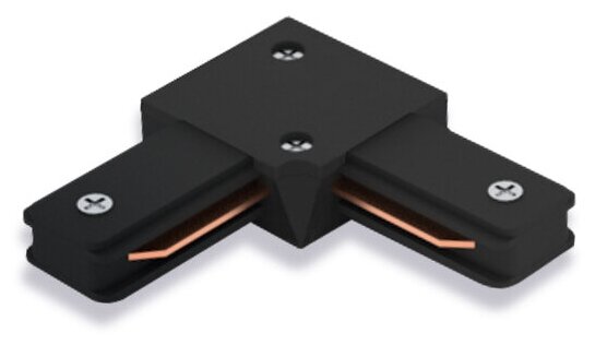 фото Коннектор угловой для шинопровода, черный,LD1001 для CAB1003, Feron, 10325