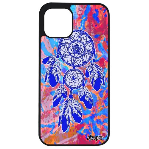 фото Противоударный чехол на телефон // iphone 12 pro // "ловец снов" символ стиль, utaupia, голубой
