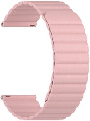 Универсальный кожаный ремешок для часов 22 mm LYAMBDA POLLUX DSP-15-22-PK Pink