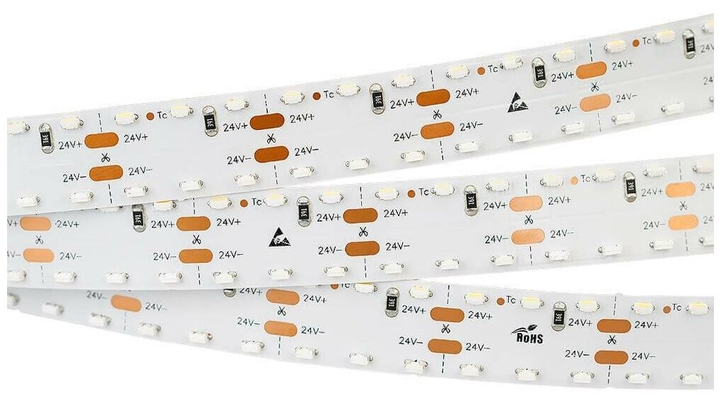 RS 2-5000 Warm2700 2x2 024472 Светодиодная лента 24В (3014, IP33, 240 LED/m, LUX, 5 м) Arlight - фото №1