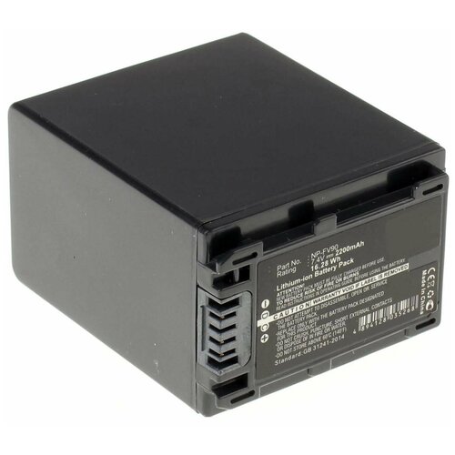 Аккумулятор iBatt iB-B1-F300 2200mAh для Sony NP-FV50, NP-FV100, NP-FV70, NP-FV30, NP-FV90, аккумуляторная батарея для фотоаппарата sony np bd1 np fd1