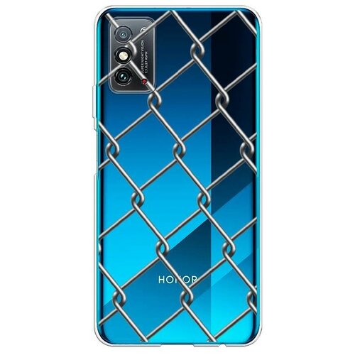 фото Силиконовый чехол "сетка" на honor x10 max / хонор x10 макс case place