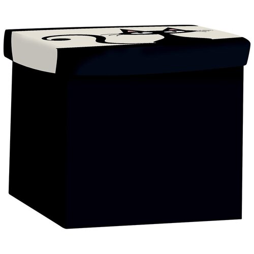 ПУФ складной С отделением для хранения 303030 СМ дизайн-кот волшебная страна 1100₽