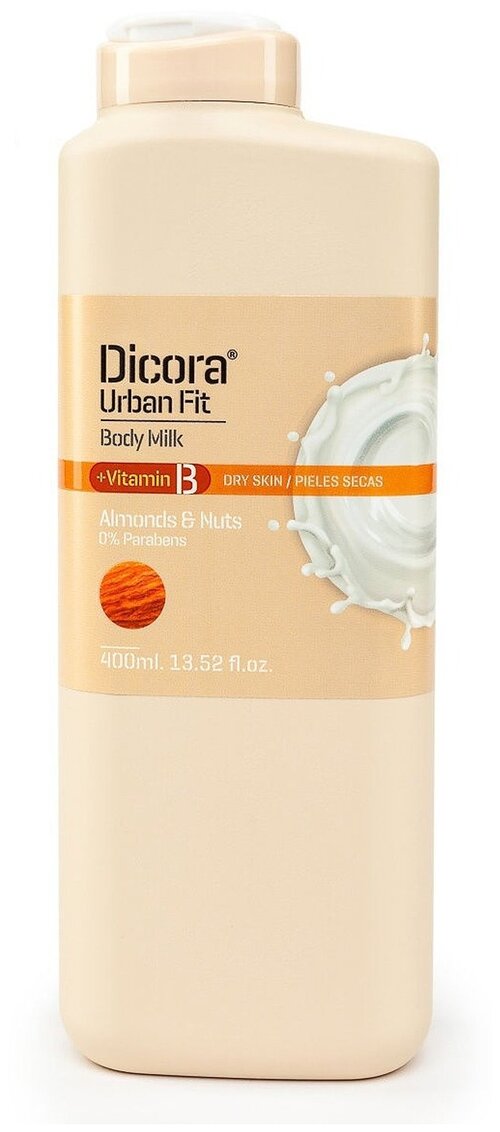 Dicora Молочко для тела Urban Fit миндаль, 400 мл