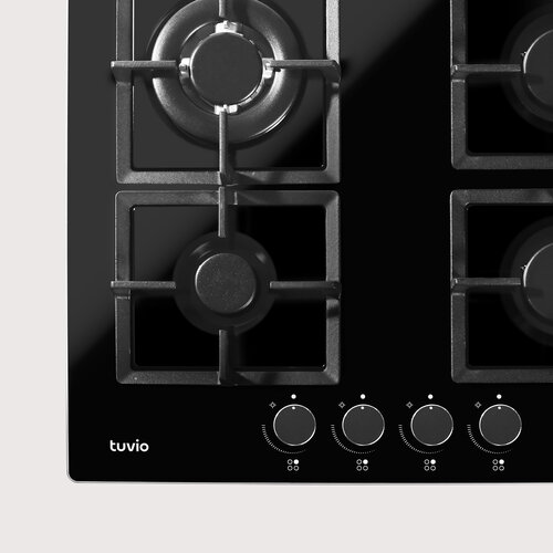 Газовая варочная панель Tuvio HGS65DBGA1 черное стекло 1242800₽