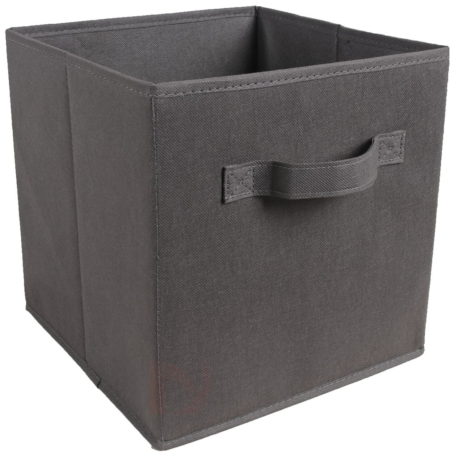 Коробка складная для хранения, 27х27х28 см, органайзер для хранения, кофр для хранения вещей, цвет темно-серый