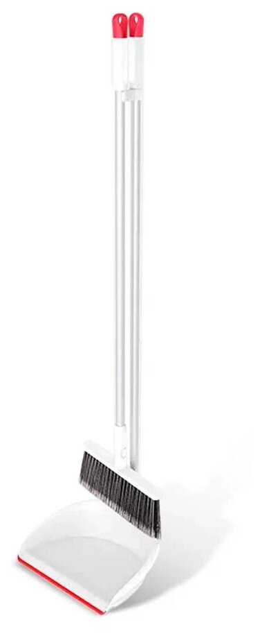 Набор Xiaomi Yijie Broom Dustpan Combination (YZ-03) белый - фотография № 1