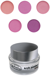 Alex Beauty Concept Набор цветных акриловых пудр, 5 цветов (сиреневый, розовый, персиковый, фукси, бежевый), по 5 грамм