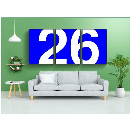 фото Набор модулных постеров для интерьера "номер, прямоугольник, округлый" 60x90 см. в тубусе, без рамки lotsprints