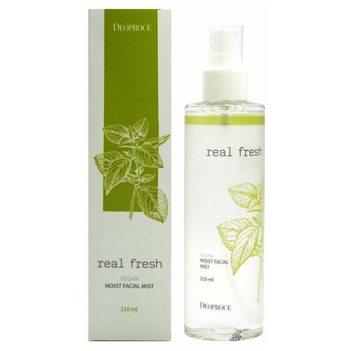 Спрей для лица DEOPROCE REAL FRESH VEGAN MOIST FACIAL MIST 210МЛ