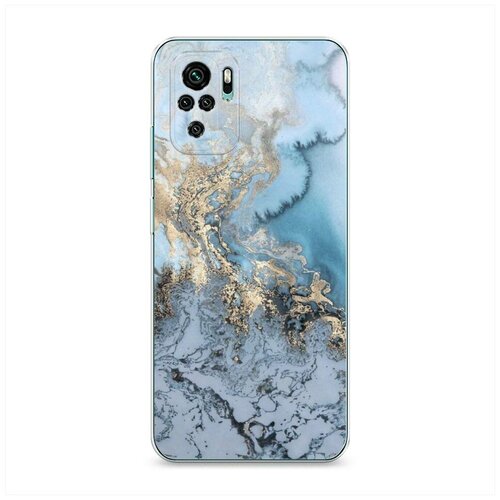 фото Силиконовый чехол "морозная лавина синяя" на xiaomi redmi note 10 / сяоми редми нот 10 case place