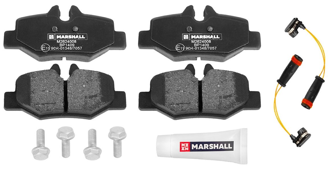 Торм. Колодки Дисковые Задн. MARSHALL арт. M2624008