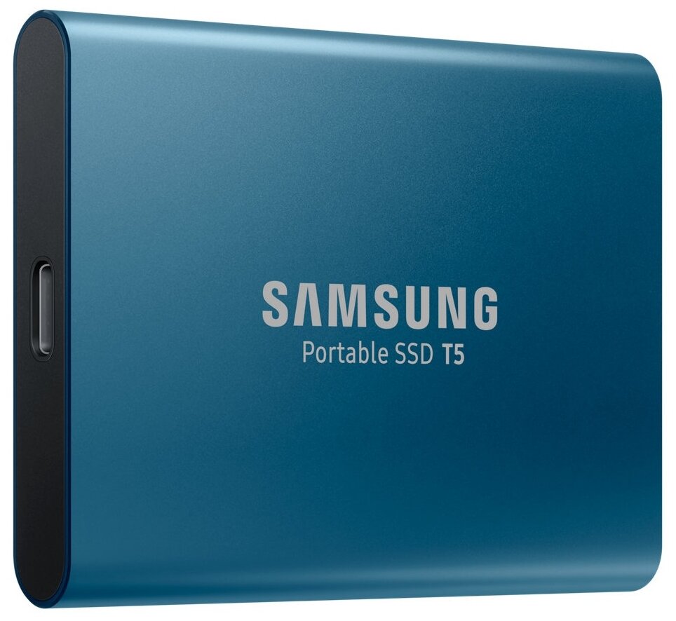 2 ТБ Внешний портативный твердотельный SSD накопитель Samsung T5 (MU-PA2T0B/WW) USB 3.1, черный