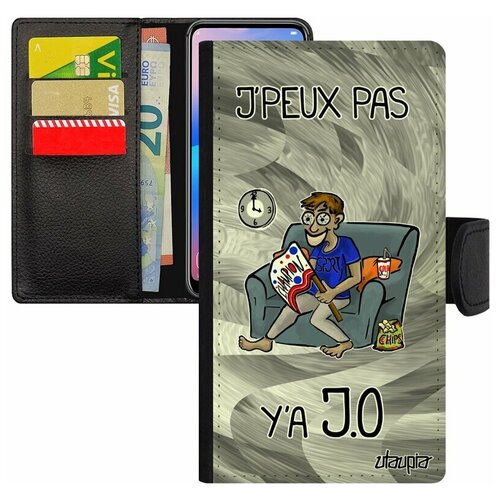 фото Чехол- книжка для мобильного iphone 7, "не могу - олимпийские игры!" комикс спорт utaupia