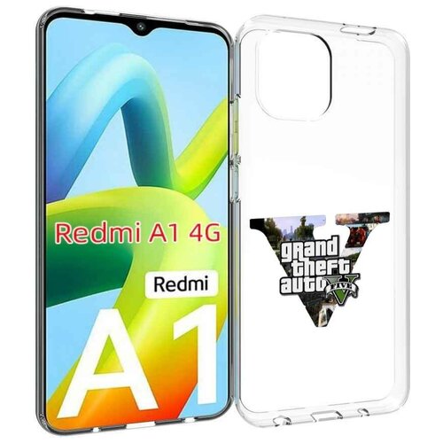 Чехол MyPads GTA 5 логотип для Xiaomi Redmi A1 задняя-панель-накладка-бампер