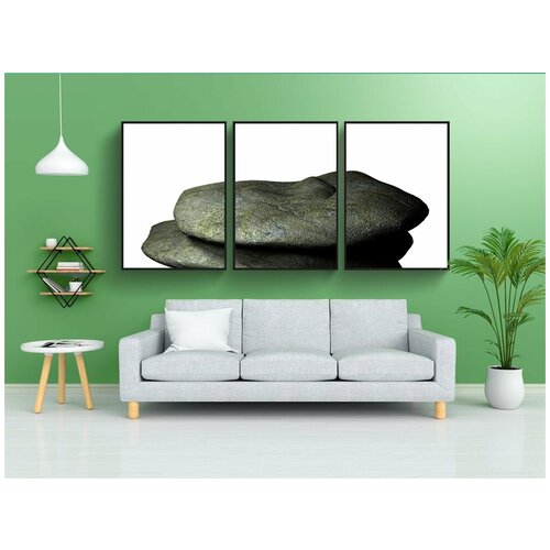 фото Набор модулных постеров для интерьера "камень, подпирать, прозрачный фон" 60x90 см. в тубусе, без рамки lotsprints