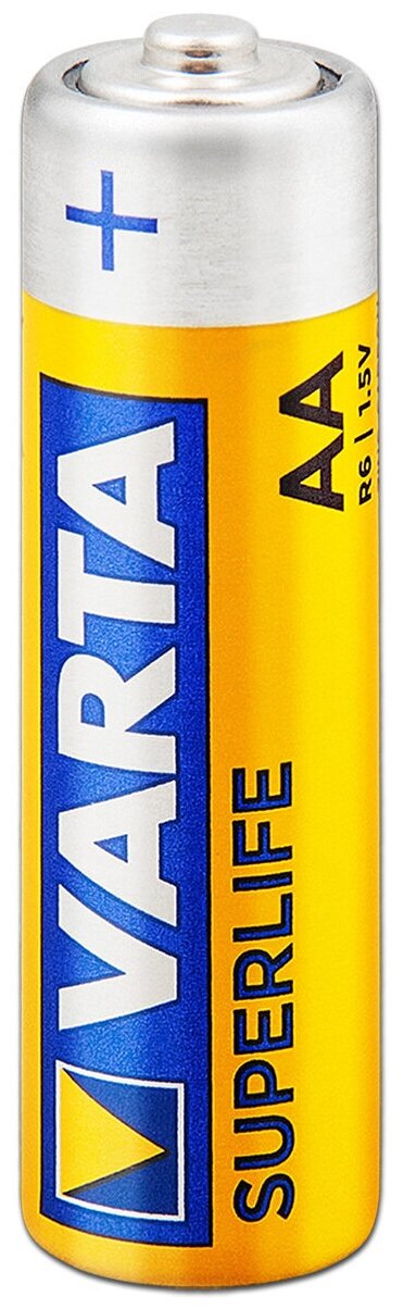 Батарейка солевая AA R6 Varta SuperLife 1.5V, 1 шт.