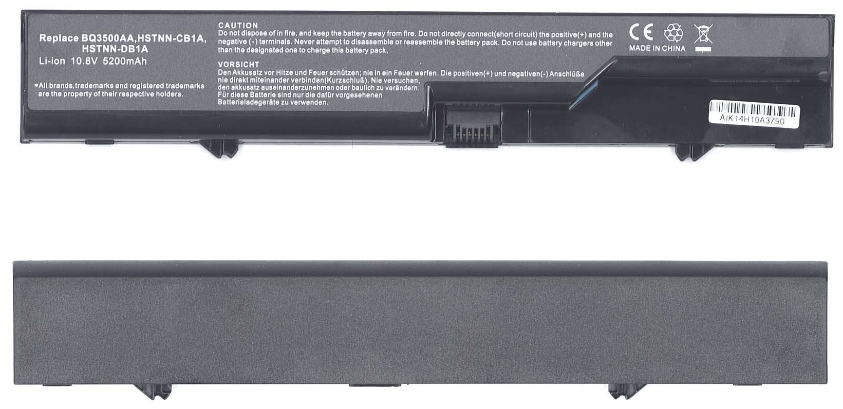Аккумулятор OEM (совместимый с HSTNN-XB1B, PH06) для ноутбука HP ProBook 4320 10.8V 4400mAh черный