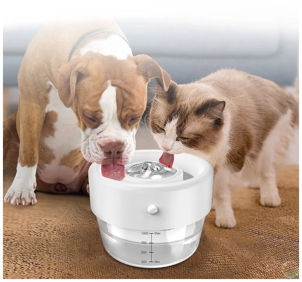 Автоматическая поилка-фонтан для кошек ZooWell Smart беспроводная, с сенсором - фотография № 7
