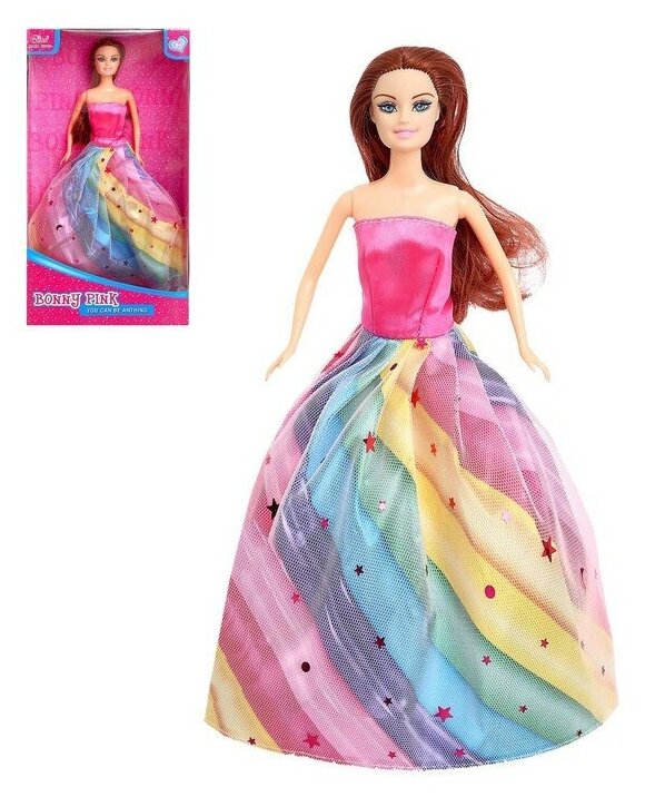 Кукла модель «Анна» в платье, цвет красный