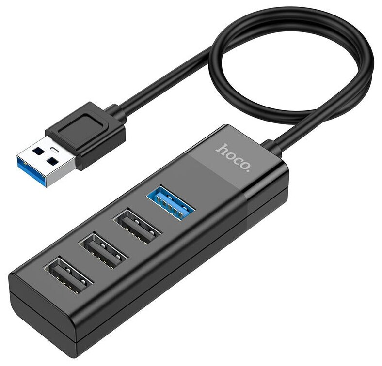 Хаб USB 30 HOCO HB25 черный