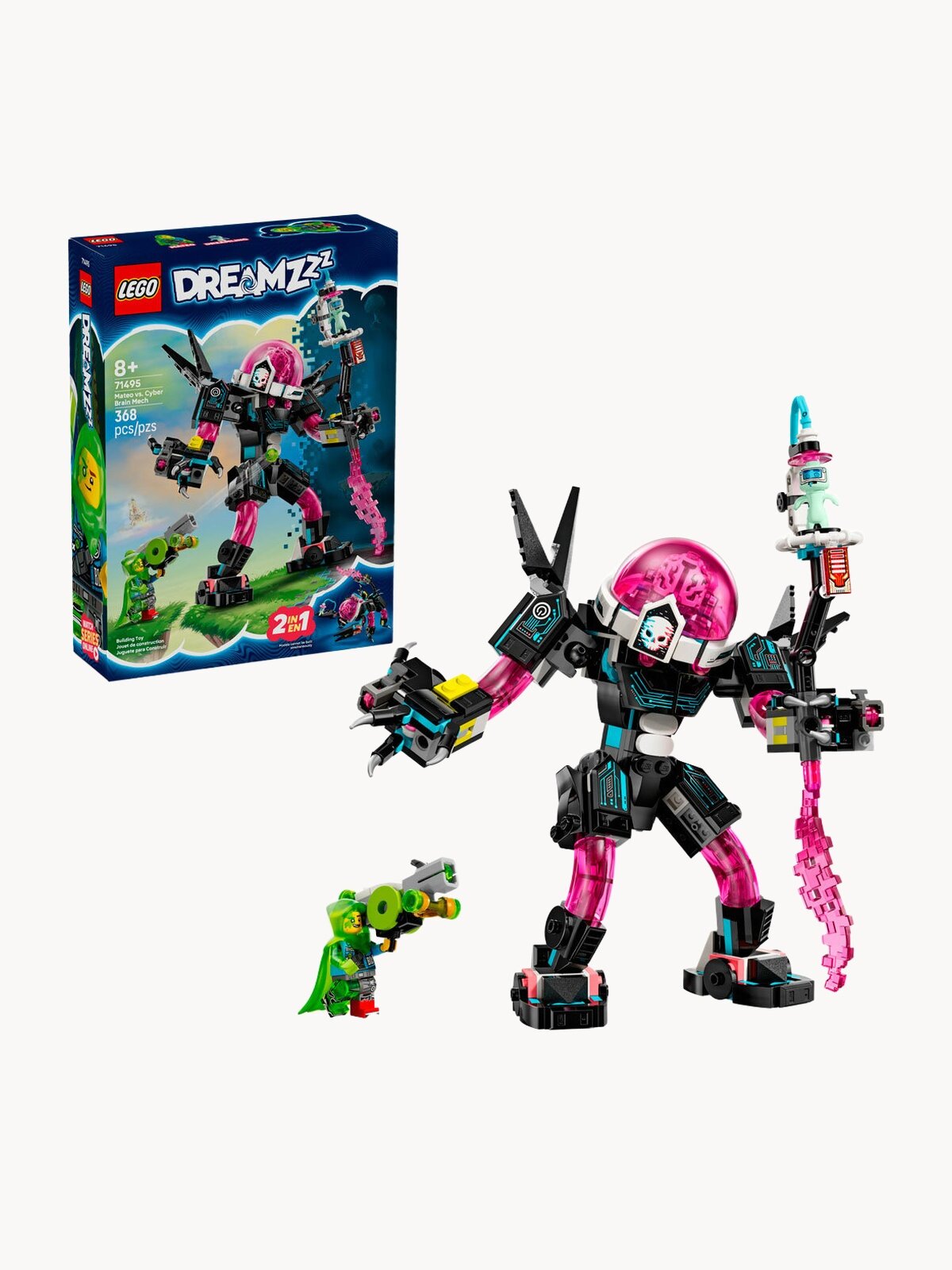 Конструктор LEGO DREAMZzz 71495 Матео против механизированного Кибермозга, 368 дет.