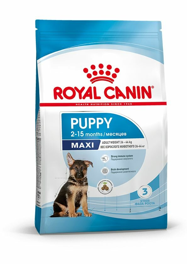 Сухой корм для щенков крупных пород Royal Canin Maxi Puppy с птицей 3 кг.