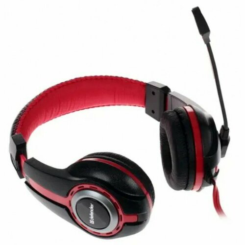 Гарнитура Defender Warhead G-185 черный красный кабель 25 м 145500₽