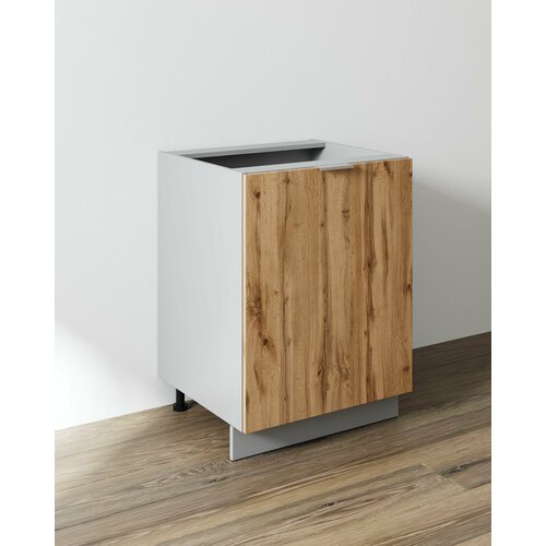 Тумба 60 см с 1 фасадом Серый/Бунратти