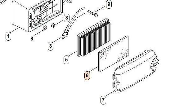фото Фильтр воздушный на двигатель Kohler XT 6/8 (XT149-0213) грубой очистки 00021241500/14 083 02-S