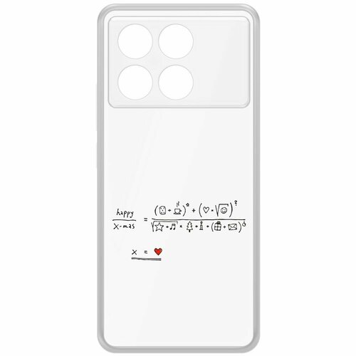 Чехол-накладка Krutoff Clear Case Праздничная формула для Xiaomi Poco X6 Pro чехол накладка krutoff clear case праздничная формула для xiaomi poco m4 pro