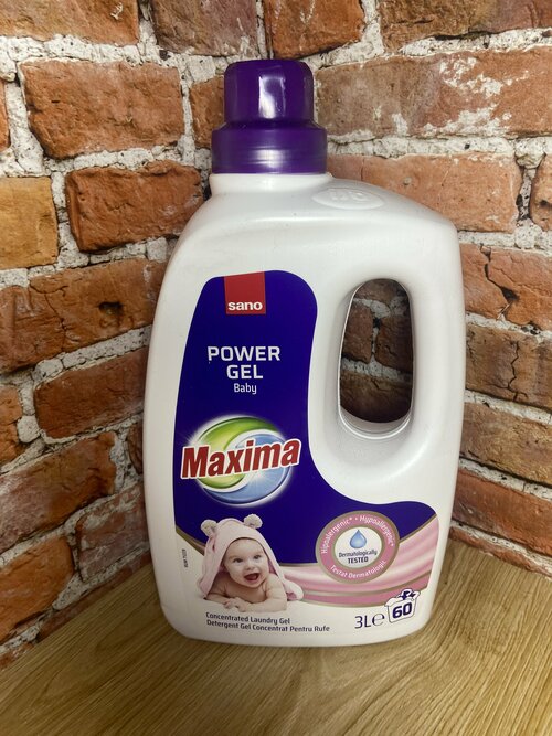 SANO Maxima Power Gel Baby Концентрированный гель для стирки детского белья 3 л на 60 стирок