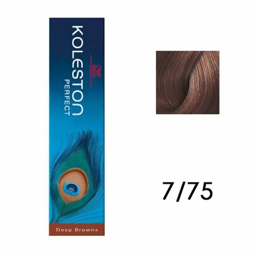 7/75 Стойкая крем краска Koleston 60мл WELLA Koleston perfect 7/75 60мл