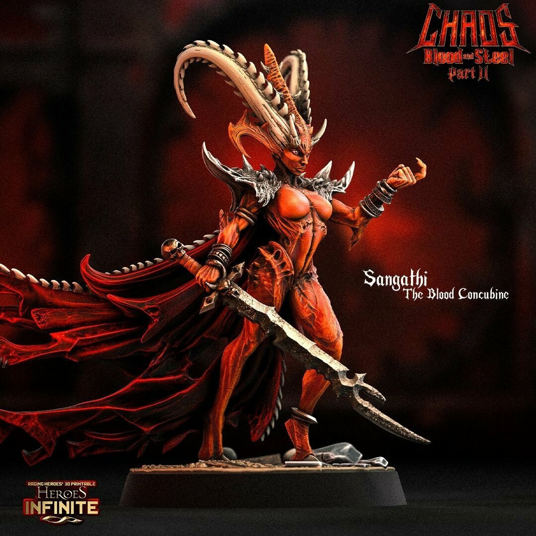 Миниатюра Chaos Khorne Blood Concubine