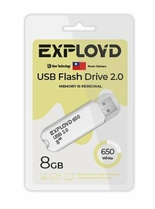 USB флэш-накопитель (EXPLOYD EX-8GB-650-White)