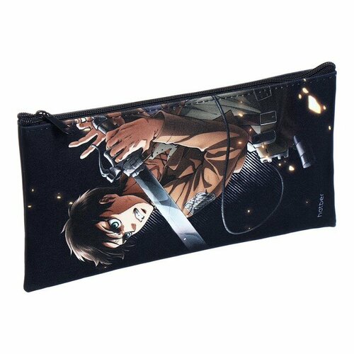 Пенал мягкий, 1 отделение, 110 х 205 мм, плоский, Hatber 