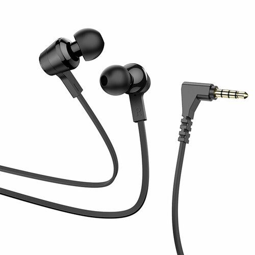 Проводные наушники HOCO M86 Oceanic Jack 35mm 12 м черный контроллер с микрофоном 29700₽