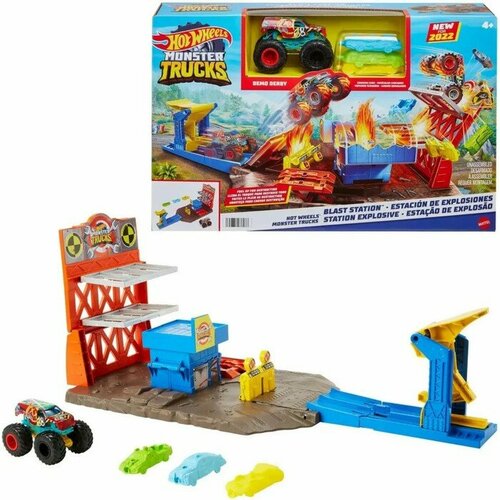 Mattel Игровой набор «Автотрек. Станция для трюков», Hot Wheels, 5 элементов игровой набор гоночная станция