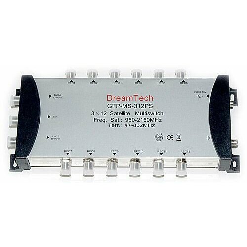 Мультисвитч DreamTech ms 312PS триколор или нтв плюс 3x12