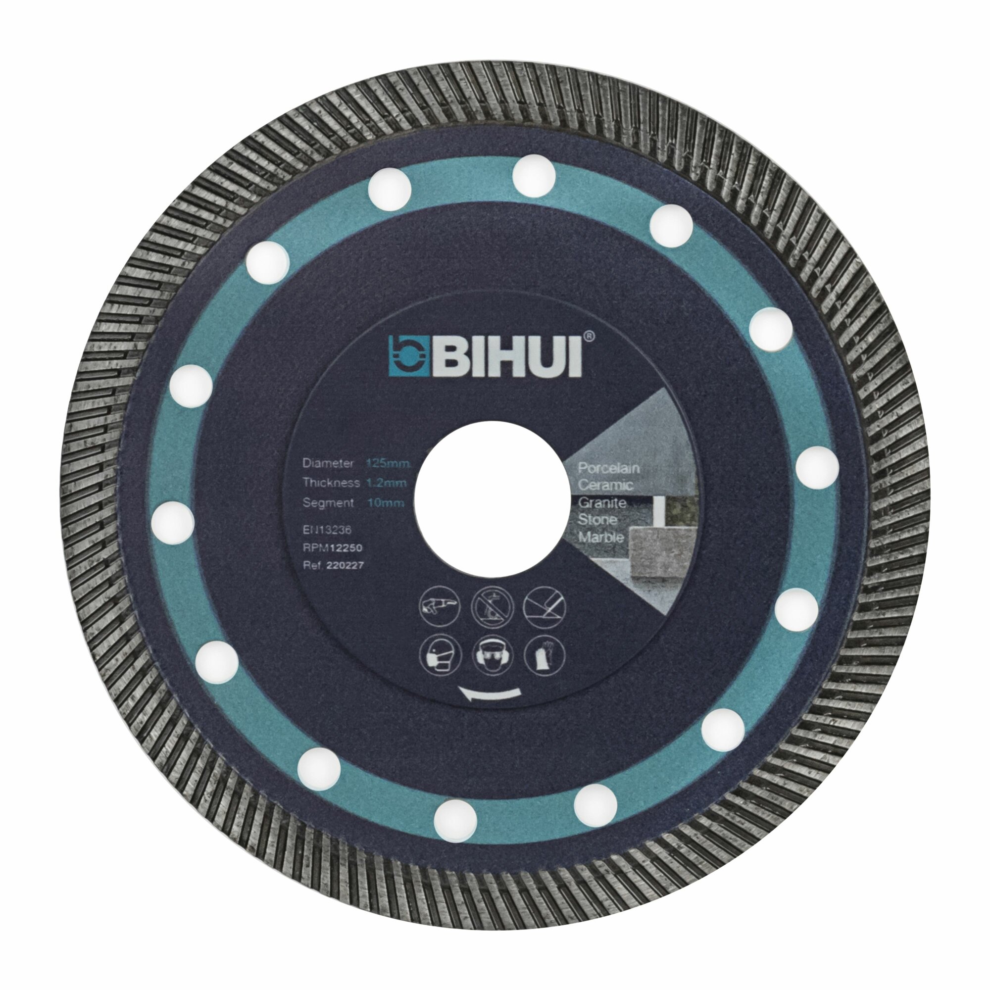 Диск алмазный BIHUI SUPER THIN TURBO, 115мм, DCBN115