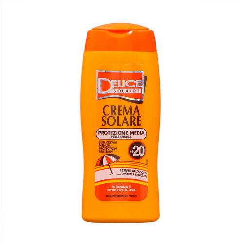 Солнцезащитный крем Delice Solaire SPF 20, 250 мл delice solaire delice solaire крем солнцезащитный spf 30 250 мл