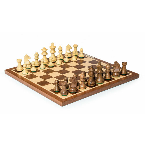 Шахматы классические, детские, фигуры самшит и палисандр, король 6,5см шахматы стаунтон мини доска 37x37 см классические фигуры малые