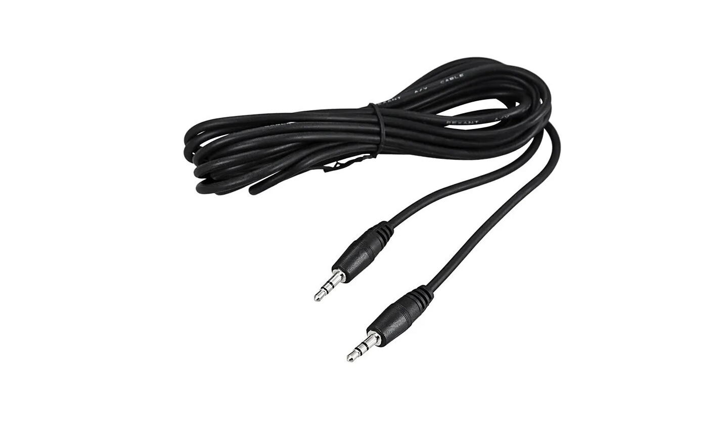 Кабель AUX Jack 3.5мм х Jack 3.5мм 5.0 м. ( шт/шт ) Rexant 17-4105 (черный)