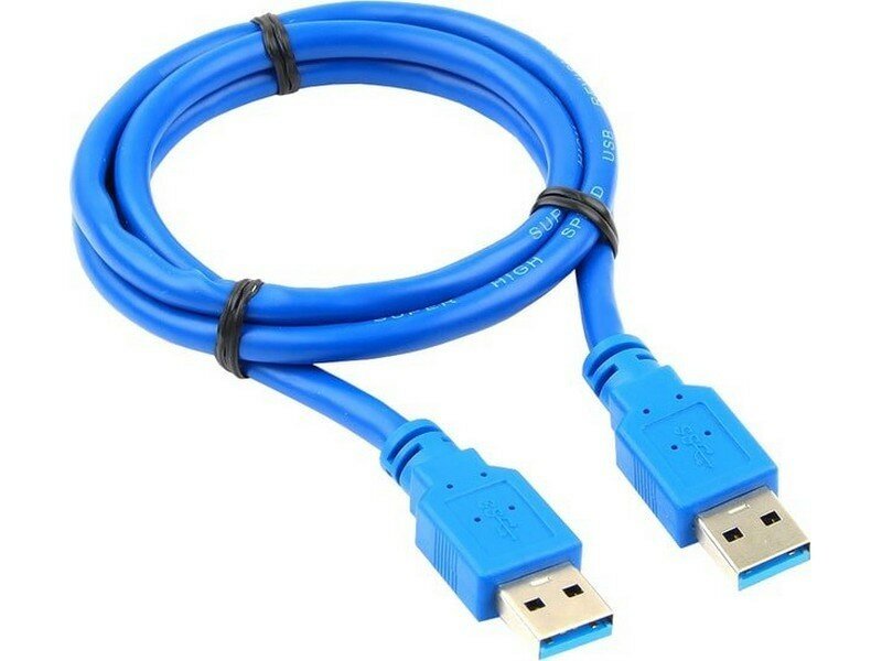 Кабель Gembird/Cablexpert Pro CCP-USB3-AMAM-1M, AM/AM, 1м, экран, синий (CCP-USB3-AMAM-1M)