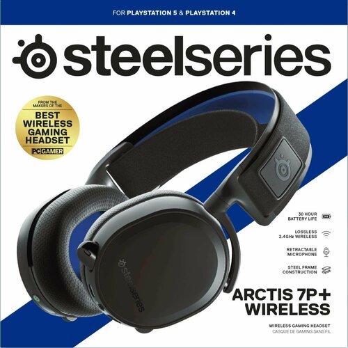 Компьютерная гарнитура SteelSeries Arctis 7P Wireless Black 61462 25177₽