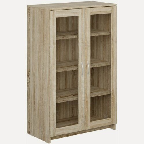 Изображение товара Тумба Гуд Лакк 2.02.03.390.3 сириус 2 двери со стеклом 78х123 сонома RU